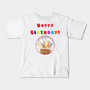 Say Happy Birthday! Kids T-Shirt